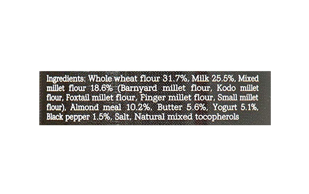 Monsoon Harvest Buttermilk & Millet Crackers - Cracked Black Pepper   Container  100 grams